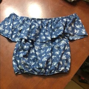 Floral, crop top!